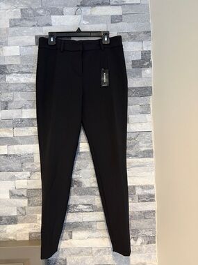 Express Women's skinny mid-rise black work pants size 0 short new with tags